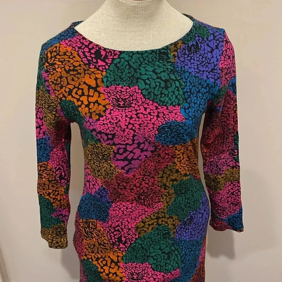 NWT!! FARM Rio - Rainbow Mix Jersey Dress - Size Large - Multicolor - Picture 3 of 8